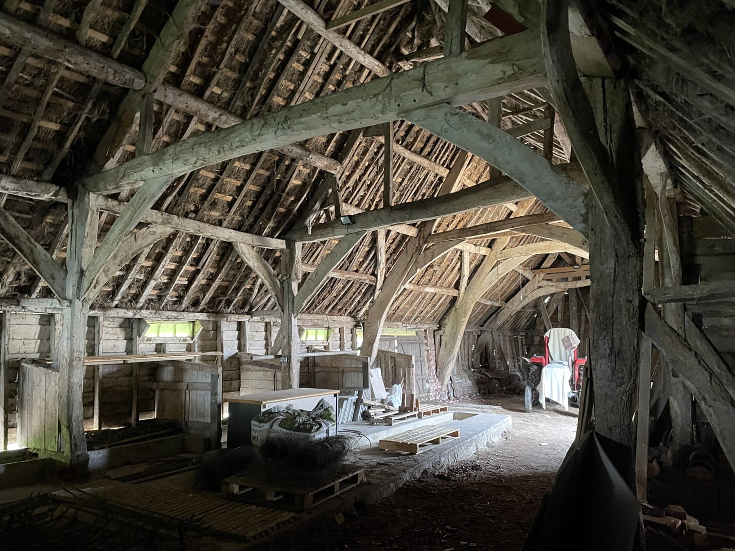 Medieval cruck frame rca