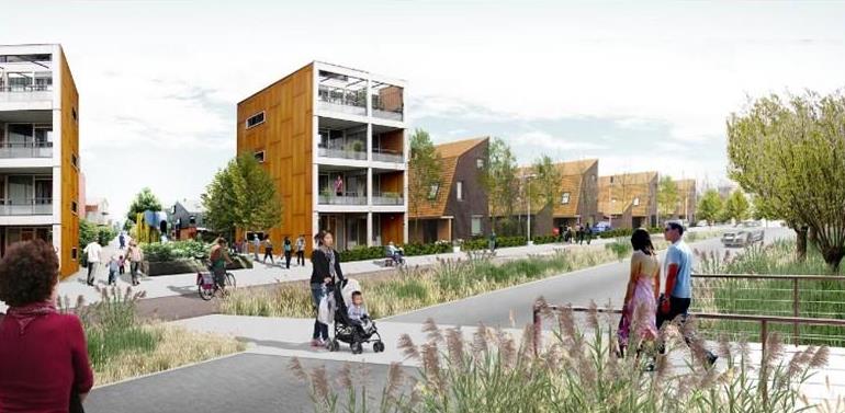 Depiction of Waterbeach New Town