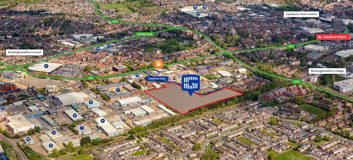 8 acres , Gatehouse Close Logistics Park, Gatehouse Close HP19 - Available