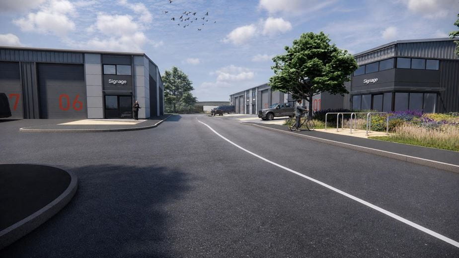 1,410 to 15,327 Sq Ft , Proposed Industrial Units , The Shade CB7 - Available