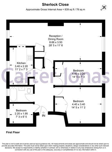 3 bedroom flat, Sherlock Close, Cambridge CB3 - Sold STC