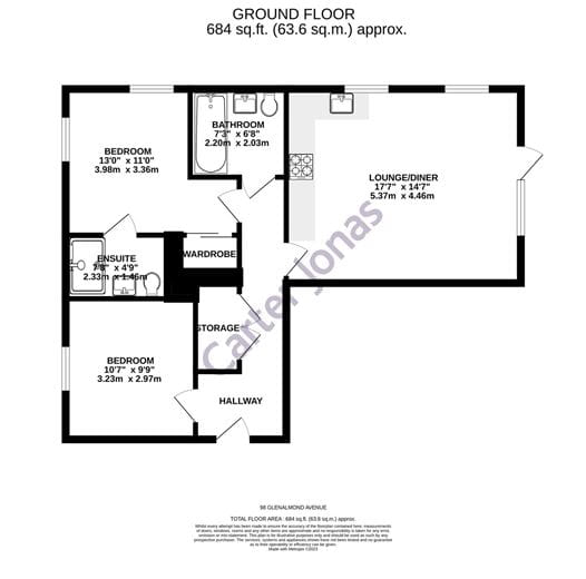 2 bedroom flat, Glenalmond Avenue, Cambridge CB2 - Let Agreed