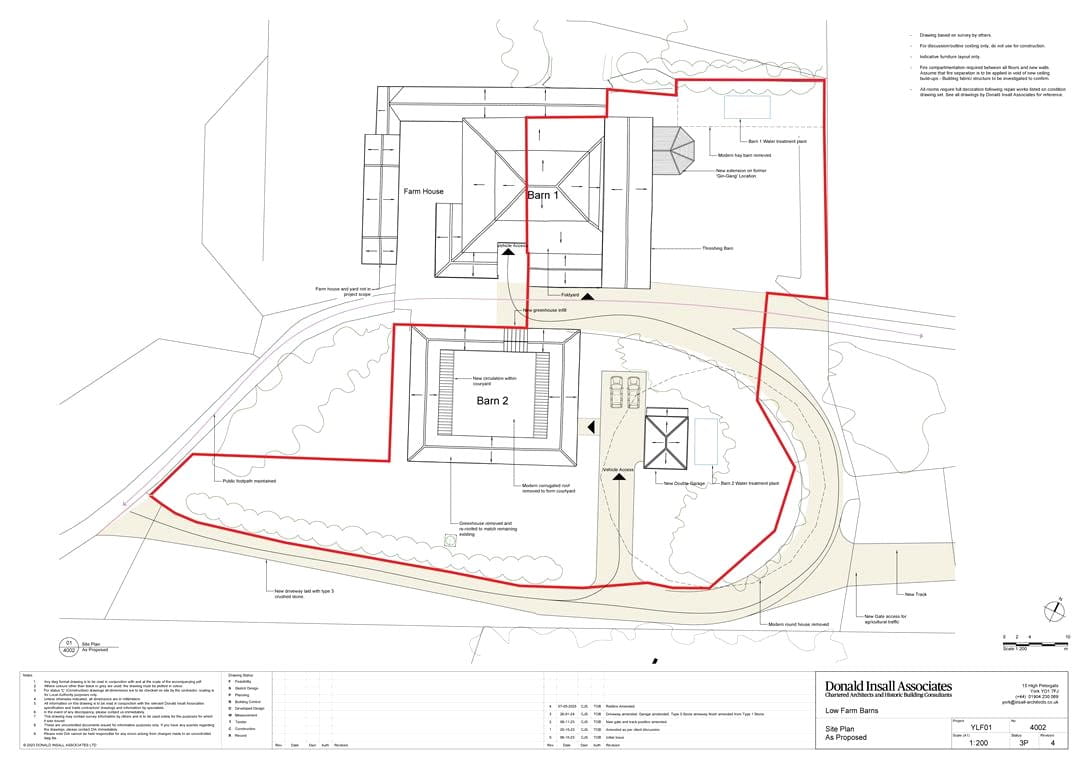  bedroom house, Residential Development Opportunity, Low Farm Barns YO26 - Available