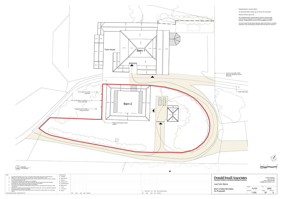  bedroom house, Barn 2, Low Farm Barns, Thorpe Underwood YO26 - Available
