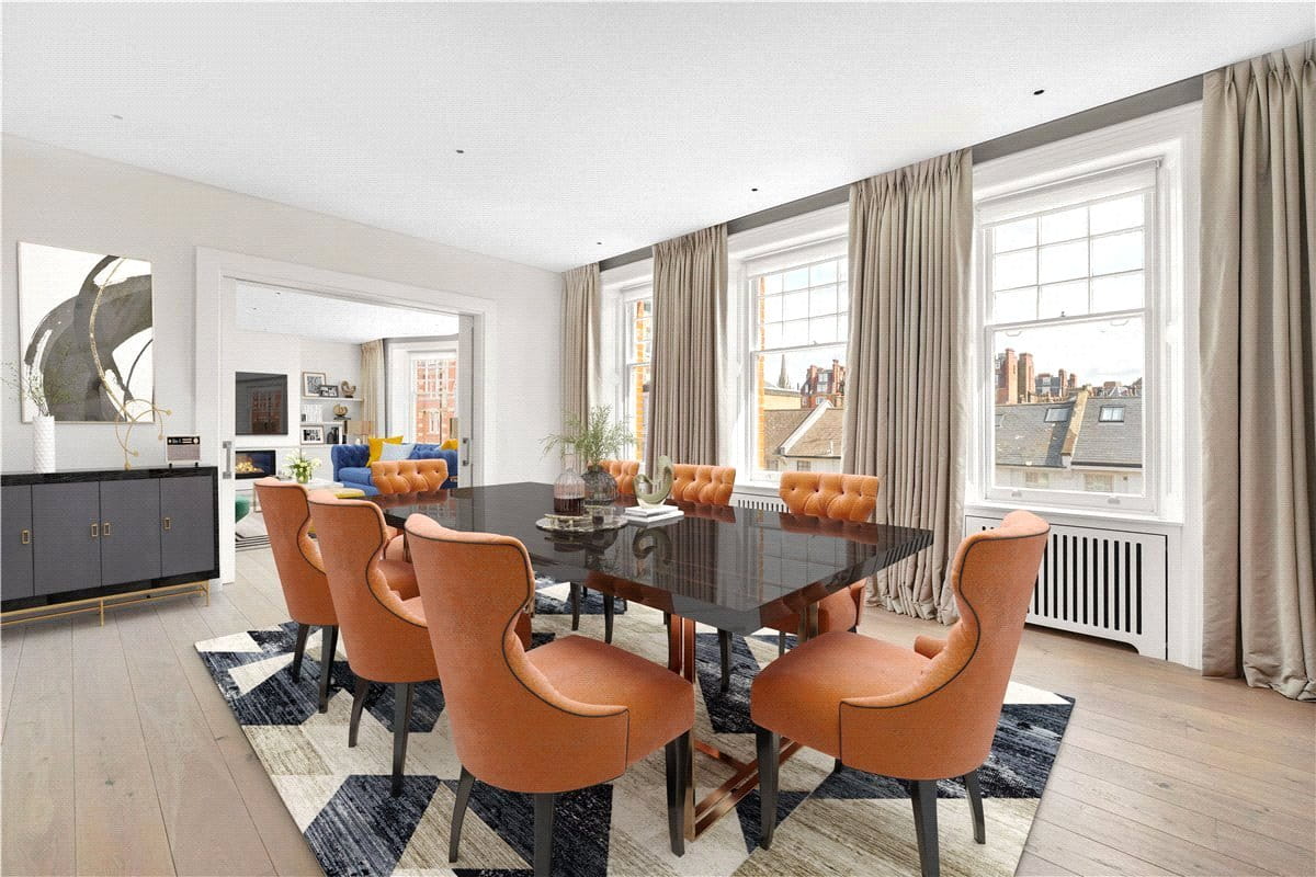 4 bedroom flat, Wynnstay Gardens, Allen Street W8 - Available