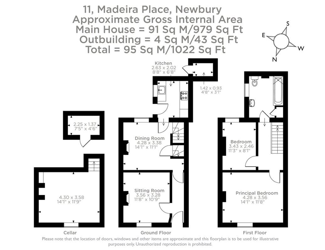 2 bedroom house, Madeira Place, Newbury RG14 - Available