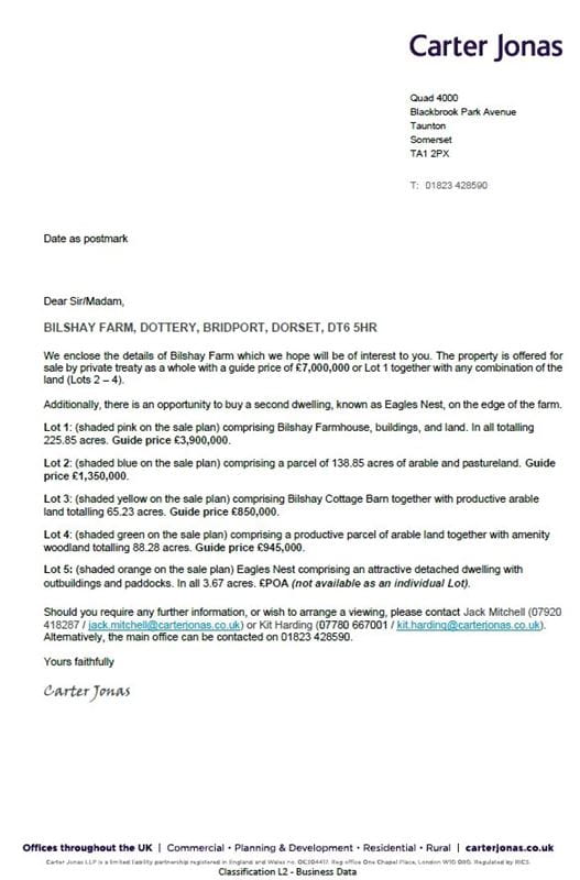 518 acres Farm, Dottery, Bridport DT6 - Sold STC