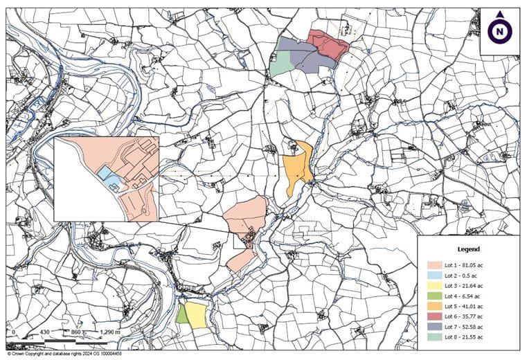 41 acres Land, Lot 5: Land At Great Huxhill Farm, Weare Giffard EX39 - Available