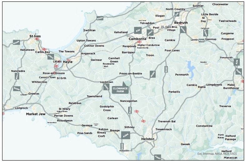 41.7 acres Land, Praze, Camborne TR14 - Sold