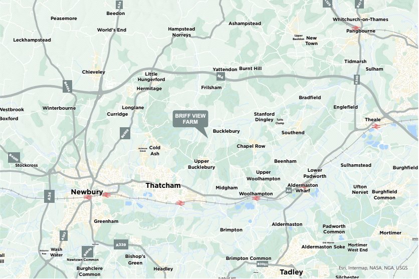 38.2 acres House, Briff Lane, Bucklebury RG7 - Sold STC