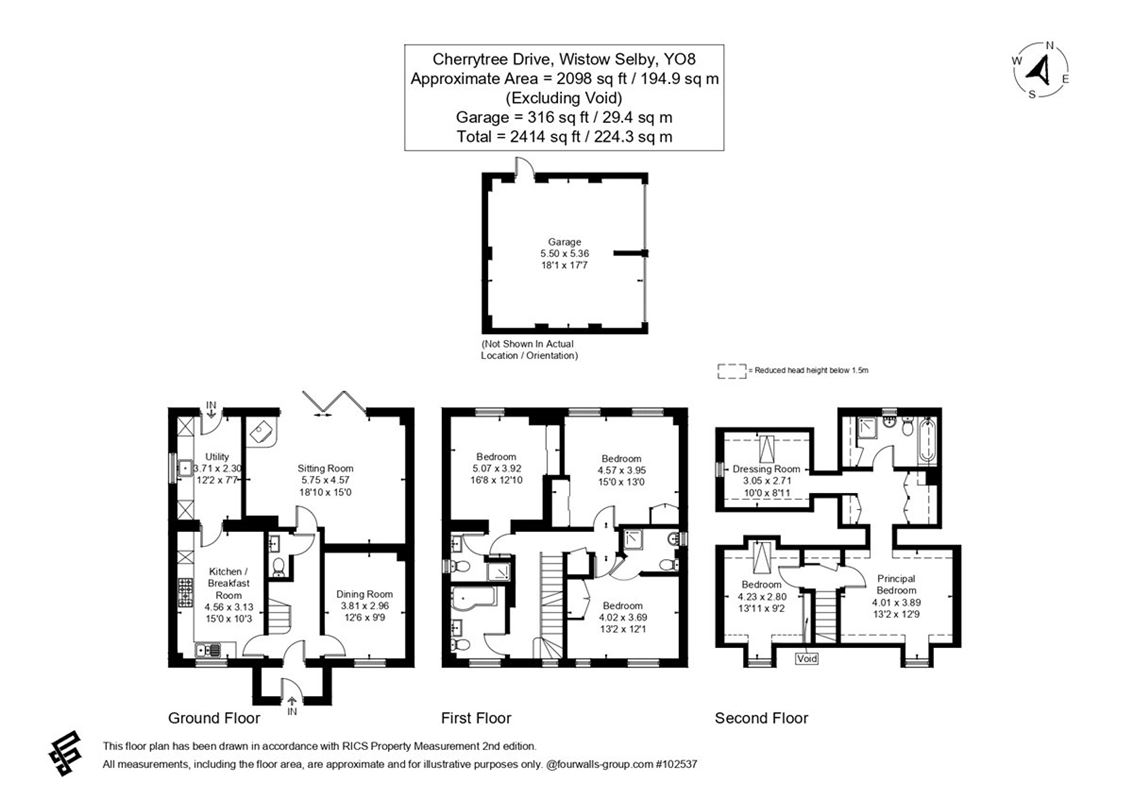 5 bedroom house, Cherrytree Drive, Wistow YO8 - Available